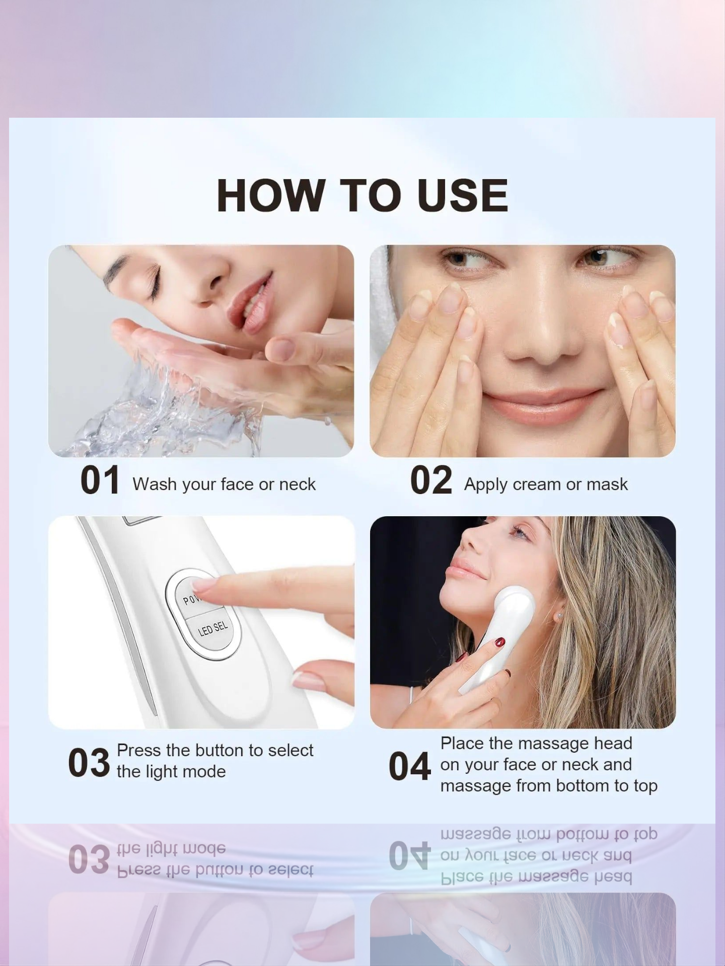 Appareil de Soin du Visage EMS 5en1