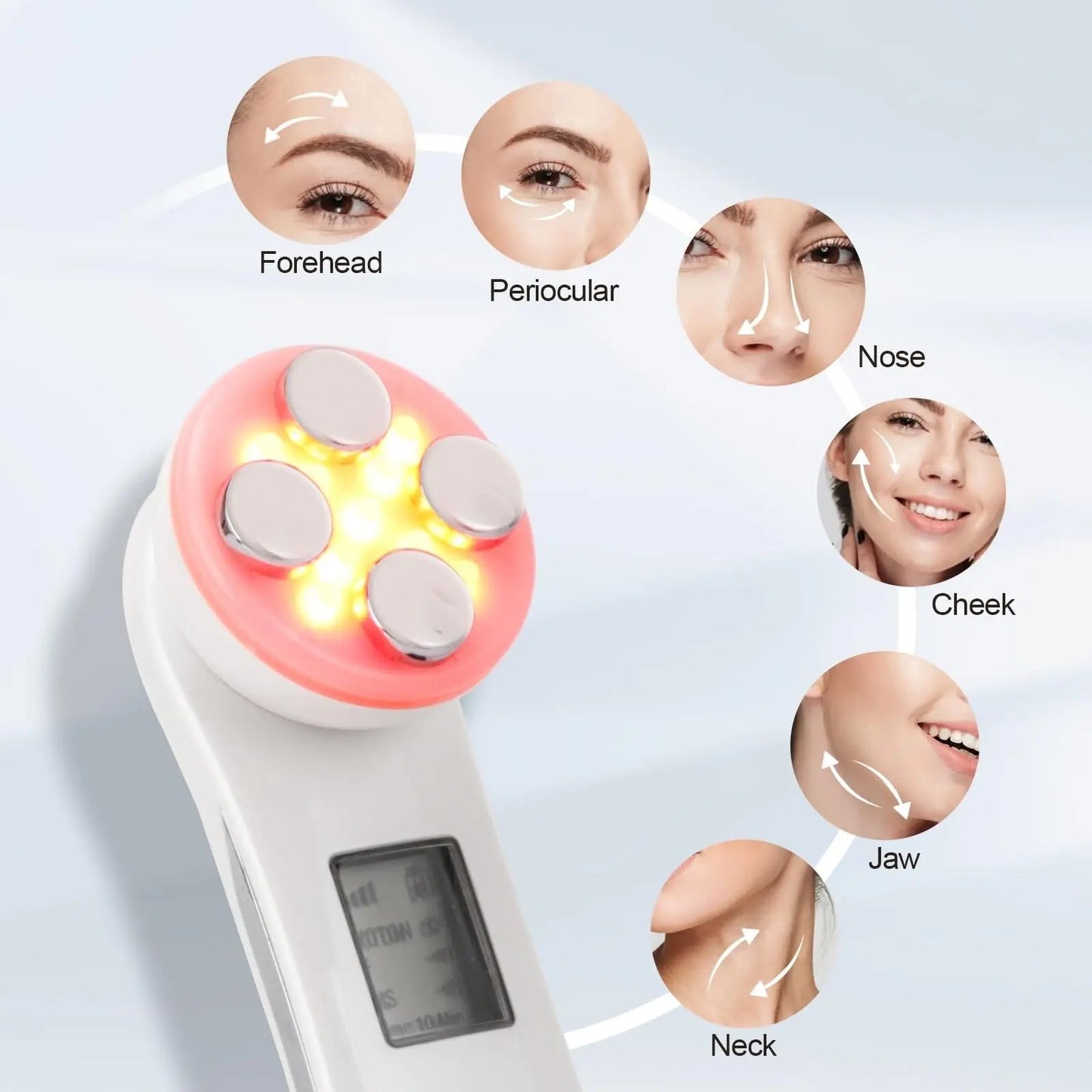 Appareil de Soin du Visage EMS 5en1