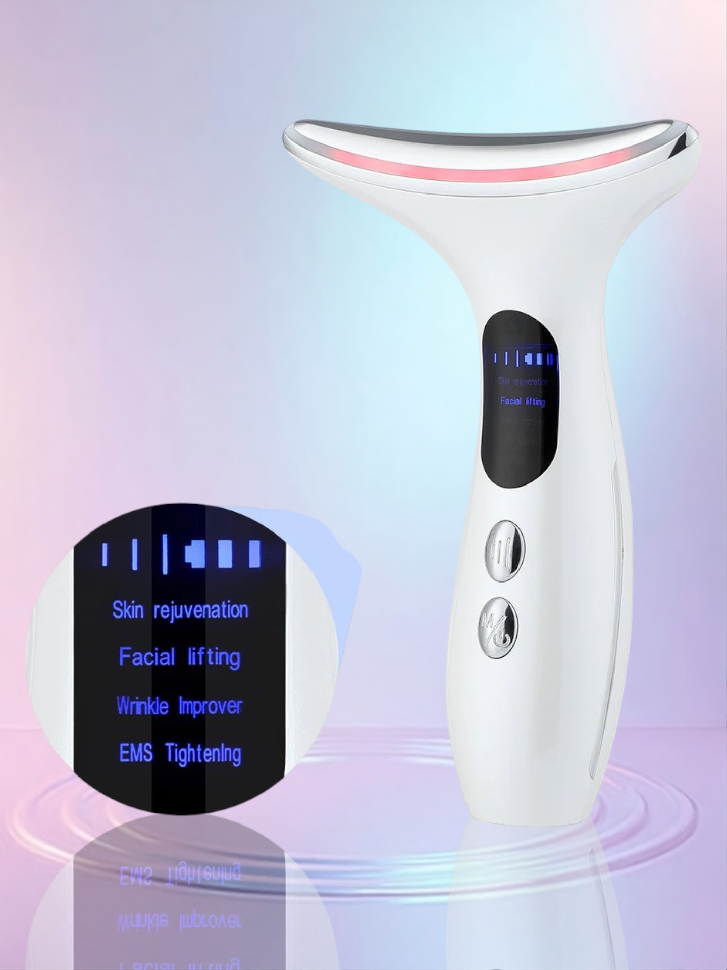 Appareil de Massage Liftant Visage et Cou EMS
