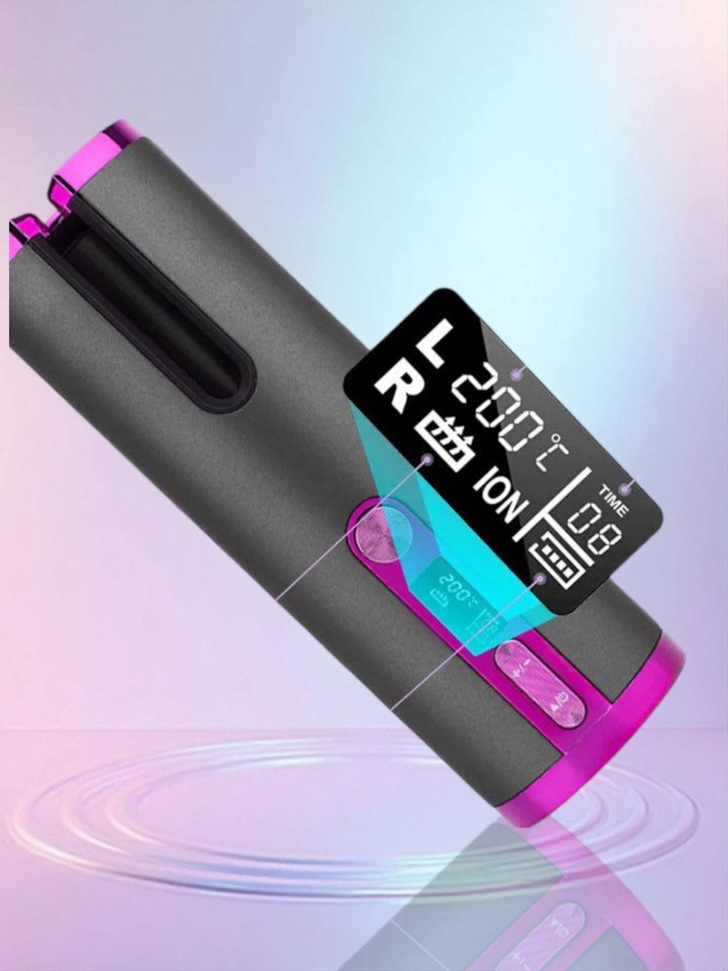 Rizador automático recargable de 6 modos
