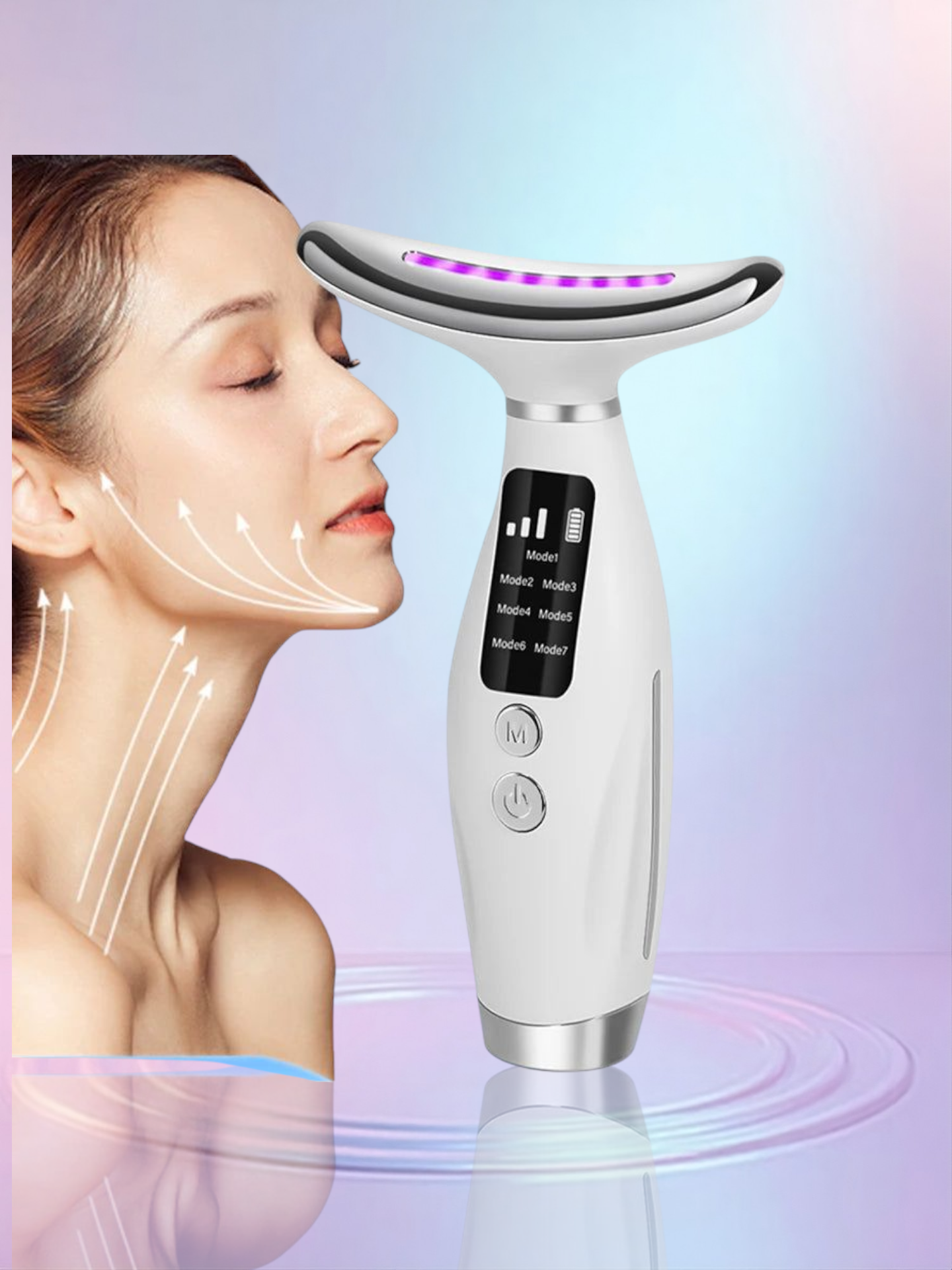 Appareil de Massage Liftant Visage et Cou EMS