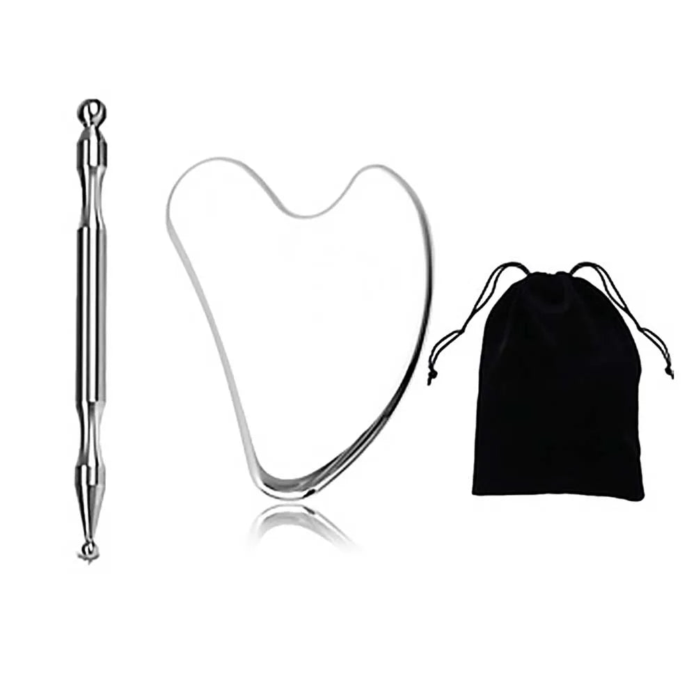 Gua Sha de acero inoxidable