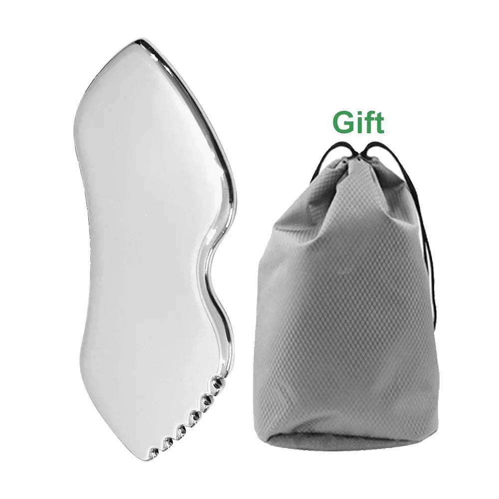 Gua Sha de acero inoxidable