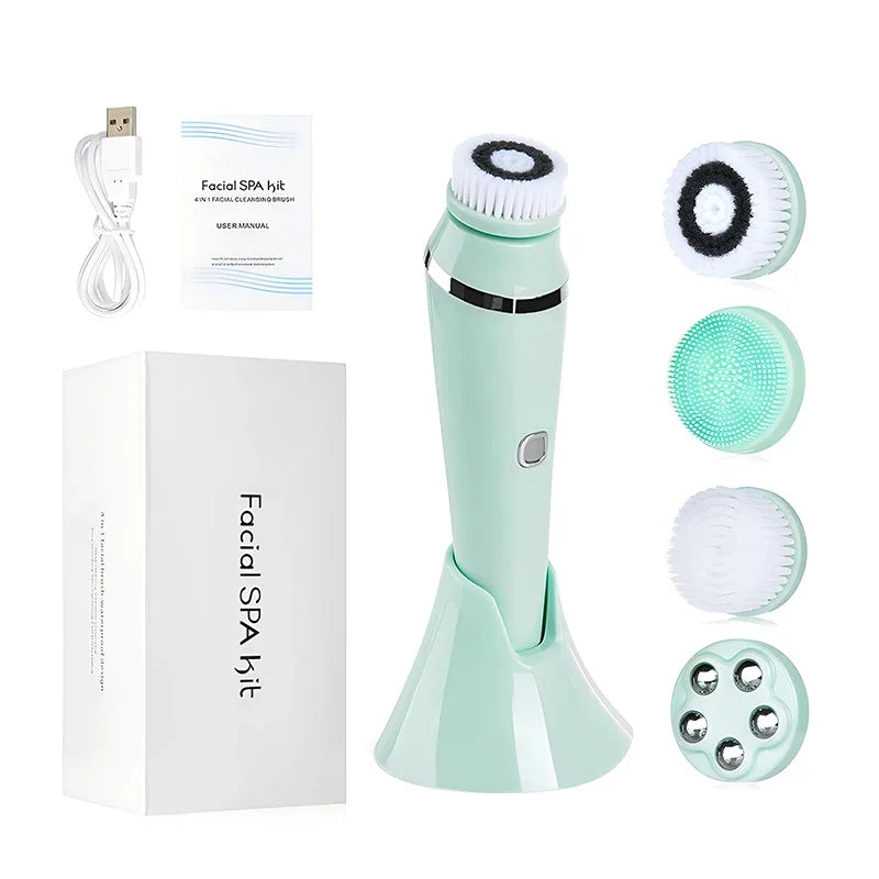 Cepillo limpiador facial 4 en 1