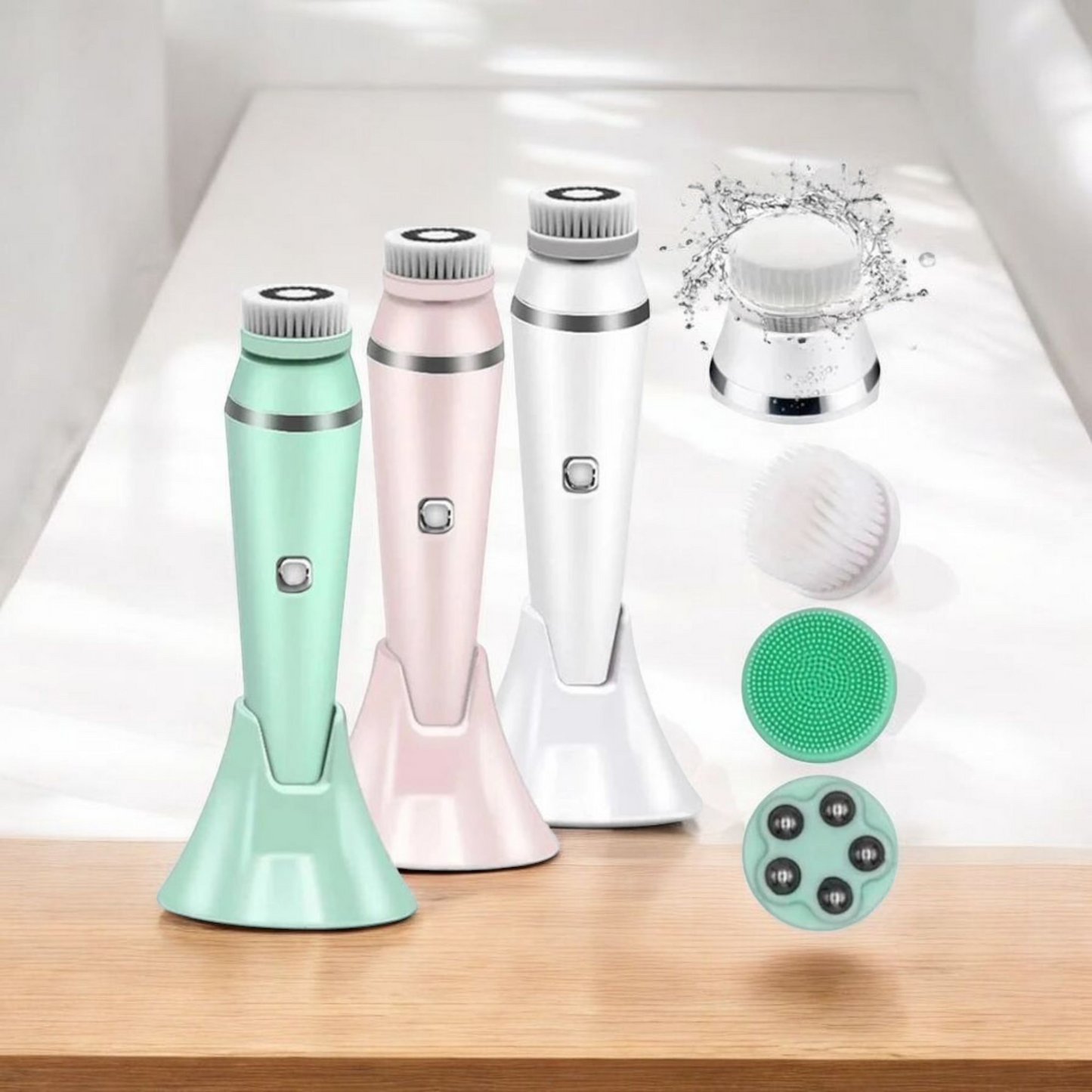 Cepillo limpiador facial 4 en 1