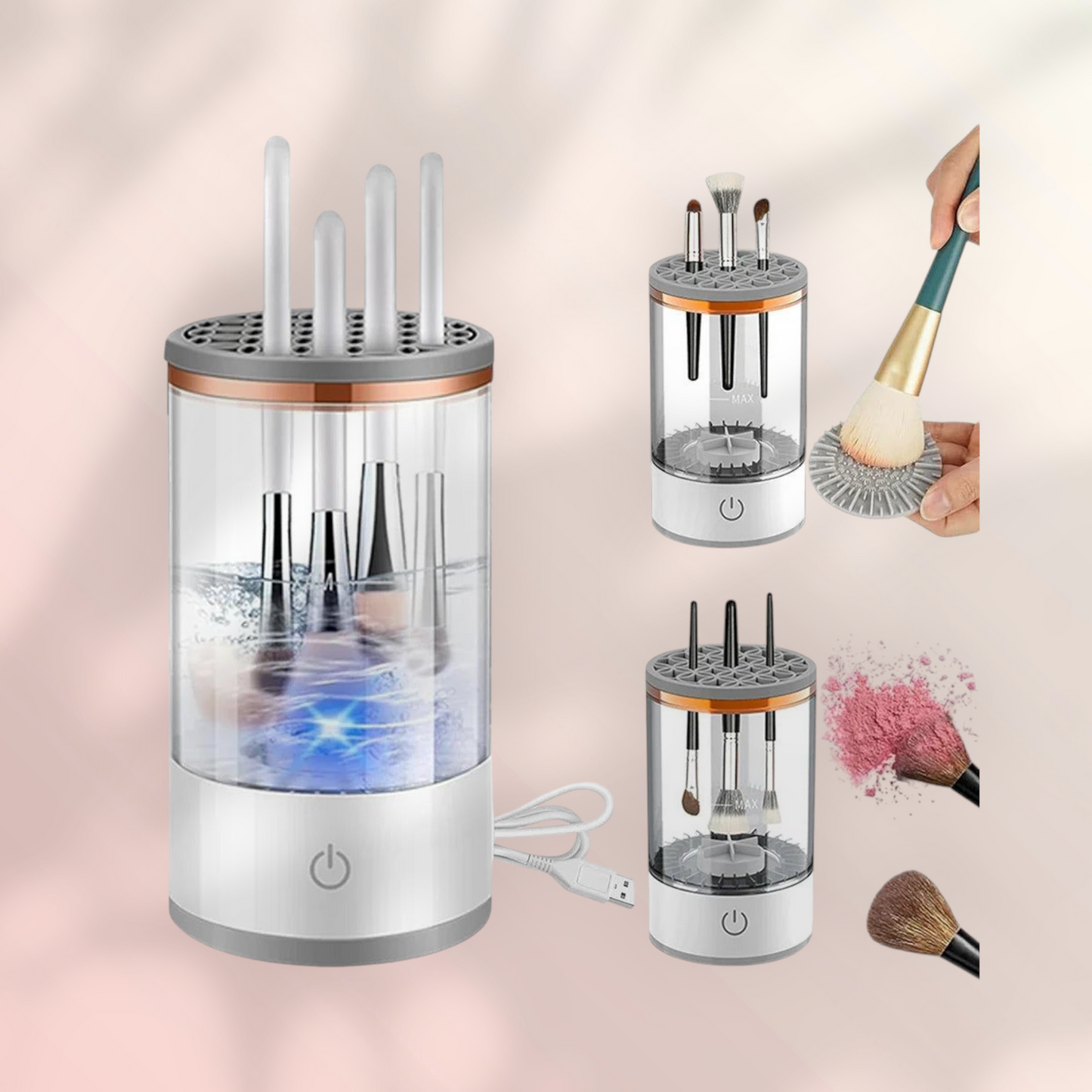 Nettoyeur de Pinceaux Automatique 3en1