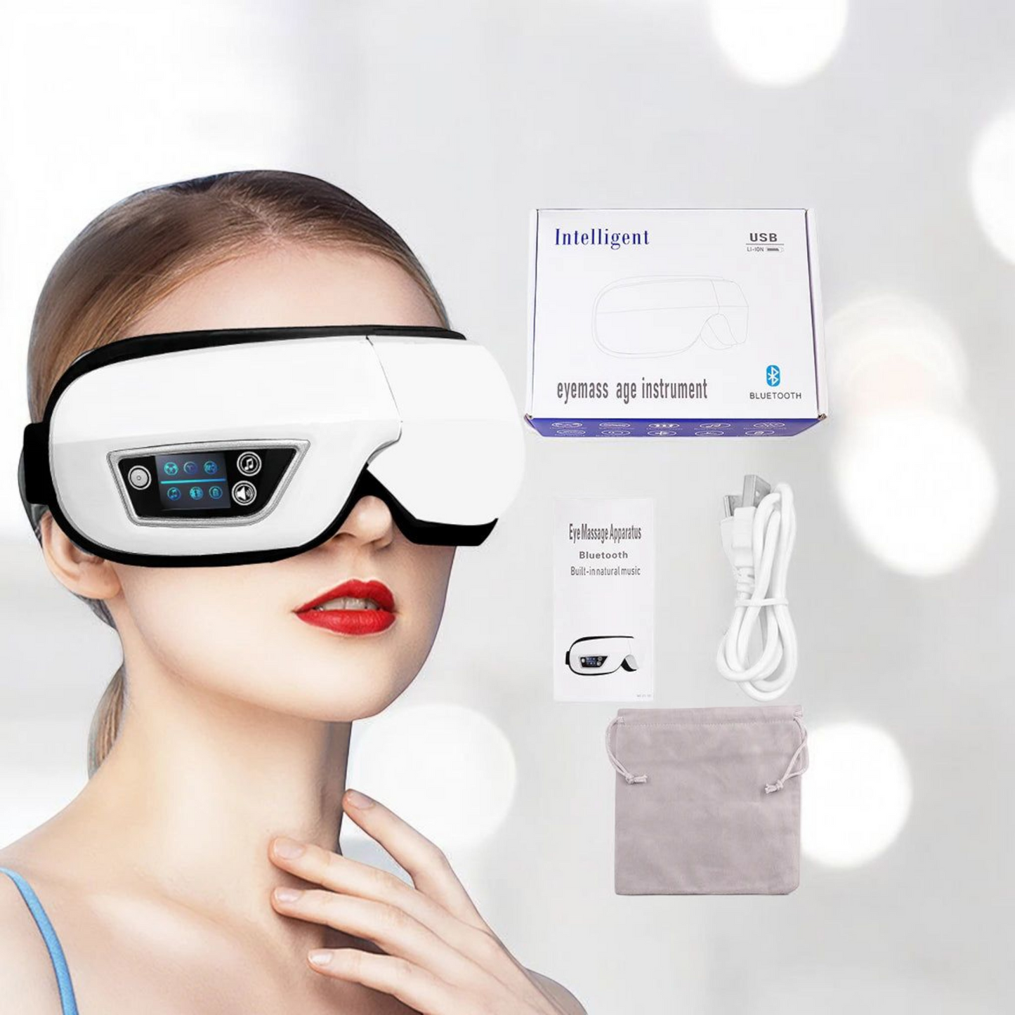 Masque de Massage des Yeux Intelligent 6D