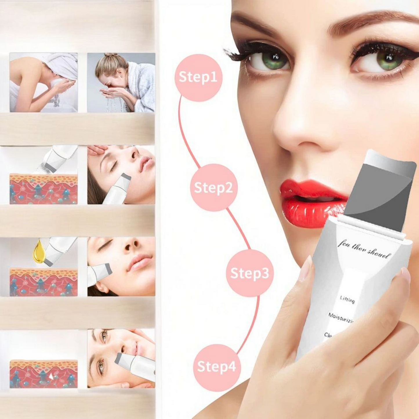 Espátula facial ultrasónica
